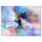 Designart - Abstract Creative Blue Flower - Extra Large Floral Wall Art